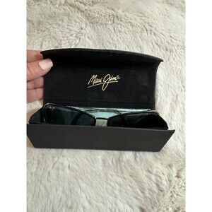 Maui Jim Puakenikeni Shiny Gunmetal  Polarized Gray Lens Sunglasses New No Box